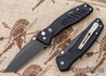 Spartan Blades: Pallas - Tanto - Black PVD Finish - Black Anodized Frame