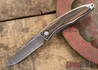 Chris Reeve Knives: Mnandi - Macassar Ebony - Ladder Damascus - 031522