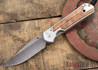 Chris Reeve Knives: Large Sebenza 21 - Thuya Burl - Ladder Damascus - 031536