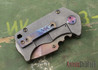 Medford Knife & Tool: Panzer - Stubby Tanto - Flamed Hardware & Clip
