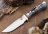 Jesse Hemphill Knives: Lil' 1 - Blue Burl/Black & White Acrylic Hybrid