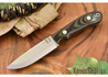 Hyken Knives: Bushcrafter CPM-154 - Black & Green Linen Micarta
