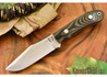 Hyken Knives: Harpoon CPM-154 - Black & Green Linen Micarta