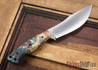 Cross Knives: U.P. Skinner Knife - Stabilized Dyed Maple - Black Liners - Black Pins