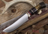 Mike Malosh Custom: Camp Knife - Stag - Micarta - Red Spacer