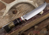 Mike Malosh Custom: Camp Knife - Stag - Micarta - Red Spacer