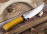 Mike Malosh Custom: Hunter - Natural Micarta - Maroon Micarta Spacers