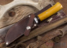 Mike Malosh Custom: Hunter - Natural Micarta - Maroon Micarta Spacers