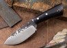 Lon Humphrey Knives: Custom Brute - Black Canvas Micarta - Spear Point #3