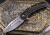 Todd Begg Knives: Steelcraft Series - Bodega - Black Frame - Black Fan Pattern - Satin Blade