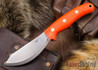 L.T. Wright Knives: JX2 Jessmuk - O1 - Orange G-10 - Matte