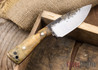 Lon Humphrey Knives: Custom Brute - Buckeye Burl - Red Liners - Spearpoint - 02