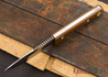 Vehement Knives: Grunt - Natural Canvas Micarta - Satin Finish - #198