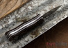 Fiddleback Forge: Runt - Python Micarta - Black/White Liners - A2 Steel