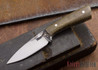 Lon Humphrey Knives: Custom Whitetail - Green Micarta - 080901