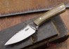Lon Humphrey Knives: Custom Whitetail - Green Micarta - 080907