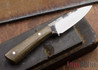 Lon Humphrey Knives: Custom Whitetail - Green Micarta - 080908