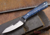 Lon Humphrey Knives: Custom Whitetail - Blue Burl - 080940