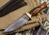 Jesse Hemphill Knives: Custom Damascus Belt Knives - Desert Ironwood