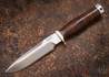 Vehement Knives: Tunnel Rat #015 - CPM 3V - Brown Stacked Leather
