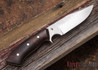 Carter Cutlery: Muteki Aviator Neck Knife - Desert Ironwood - Yellow Liners - #1045