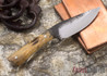 Lon Humphrey Knives: Custom Whitetail - Natural Burl - 9523