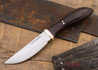 Jesse Hemphill Knives: DeKalb Series - Point Rock - Wenge