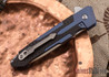 Spartan Blades: Kranos - Blue Anodized Titanium - Carbon Fiber