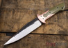 Joe Loui Knives: Blackthorn - Green G-10 - Pennied Copper - 80CrV2 Steel