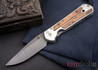 Chris Reeve Knives: Large Sebenza 21 - Thuya Burl - Ladder Damascus - 100405