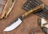 Lon Humphrey Knives: Custom Muley - Forged 52100 - Dark Curly Maple #209