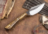 Lon Humphrey Knives: Custom Muley - Forged 52100 - Dark Curly Maple #214