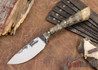 Lon Humphrey Knives: Custom Muley - Forged 52100 - Buckeye Burl #229