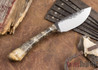 Lon Humphrey Knives: Custom Muley - Forged 52100 - Buckeye Burl #229