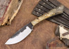 Lon Humphrey Knives: Custom Muley - Forged 52100 - Buckeye Burl #230