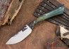 Lon Humphrey Knives: Custom Muley - Forged 52100 - Blue Burl #236