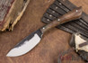 Lon Humphrey Knives: Custom Muley - Forged 52100 - Claro Walnut Burl #252