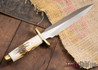Randall Made Knives: Model 2-8 Fighting Stiletto - Stag - 120814