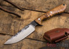 Lon Humphrey Knives: Bridger - Curly Koa - Blue Liners #2