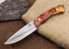 Zoe Crist Knives: Custom ZCORE Saluda - Acrylic Resen - White Liners