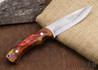 Zoe Crist Knives: Custom ZCORE Saluda - Acrylic Resen - White Liners