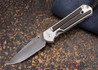 Chris Reeve Knives: Small Sebenza 21 - Macassar Ebony - Ladder Damascus - 011866