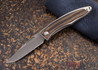 Chris Reeve Knives: Mnandi - Macassar Ebony - Ladder Damascus - 011885