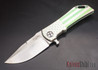 Darrel Ralph - DDR Knives: Dominator 3.5 - CPM-S35VN - Titanium Framlock - Green Patriot - Clip Point