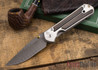 Chris Reeve Knives: Large Sebenza 21 - Macassar Ebony - Ladder Damascus - 020540