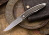 Chris Reeve Knives: Mnandi - Bog Oak - Basketweave Damascus - 021574