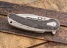 Todd Begg Knives: Custom Beggatti - Pearl Wafer Carbon Fiber - Mirror Polish Blade