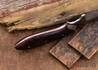 Carter Cutlery: Muteki #1321 Wharncliffe - Ironwood - Red Liners