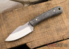 L.T. Wright Knives: Great Plainsman - Oreo Burlap Micarta - D2 Steel - Saber Grind