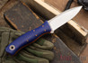 Fiddleback Forge: Asp - Blue Burlap - Natural & Orange Liners - A2 Tool Steel - FF10ED002